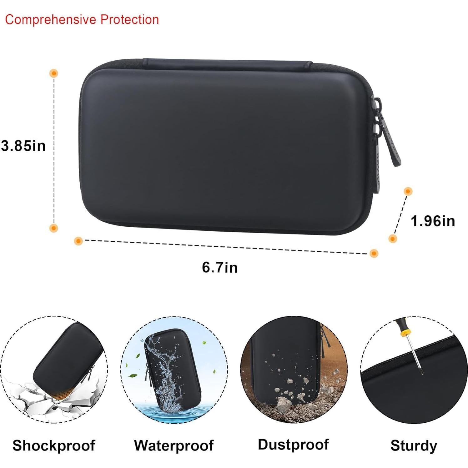 Funda Dura de Transporte Elonbo para Estimulador Etekcity TENS