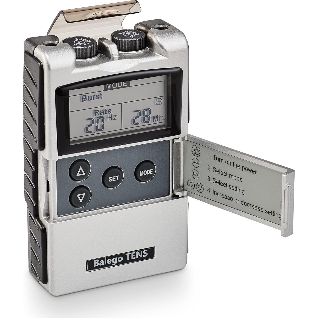 Máquina TENS Digital Balego BT7202 100mA con Kit y 5 Modos