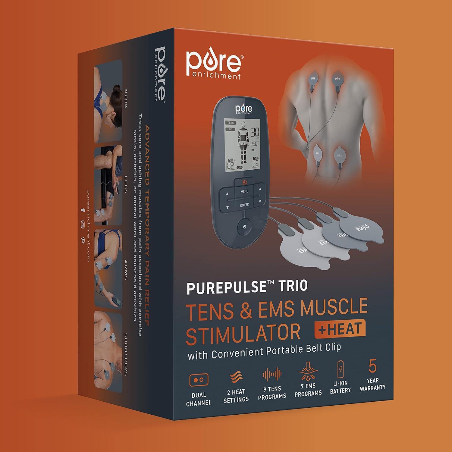 Estimulador Muscular TENS EMS Pure Enrichment PurePulse Trio