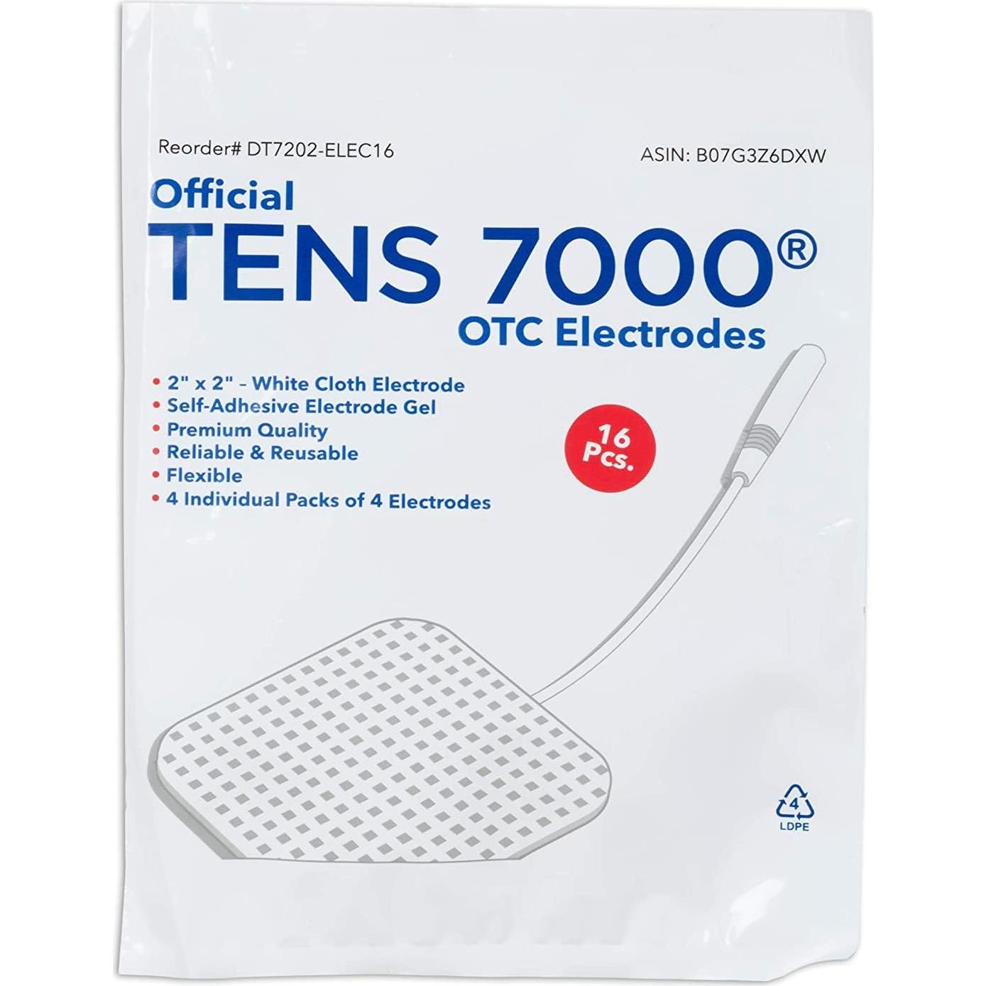 Almohadillas Electrodos TENS 7000 - Paquete de 48 Unidades