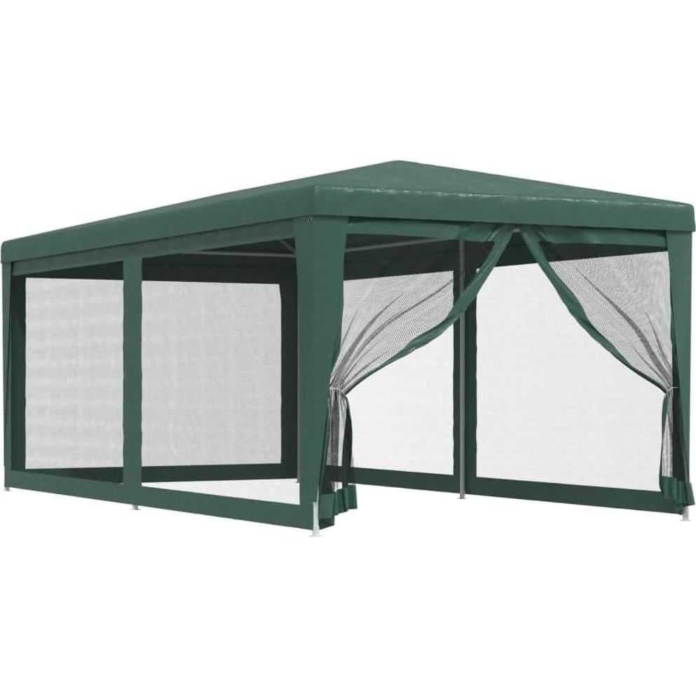 Carpa de Fiesta YELWHI 2.95m x 5.97m Verde Resistente al Agua