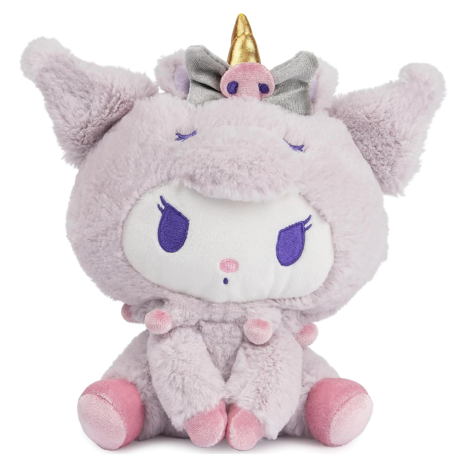 GUND Kuromi Unicornio Plush 15 cm Detalles Arcoíris