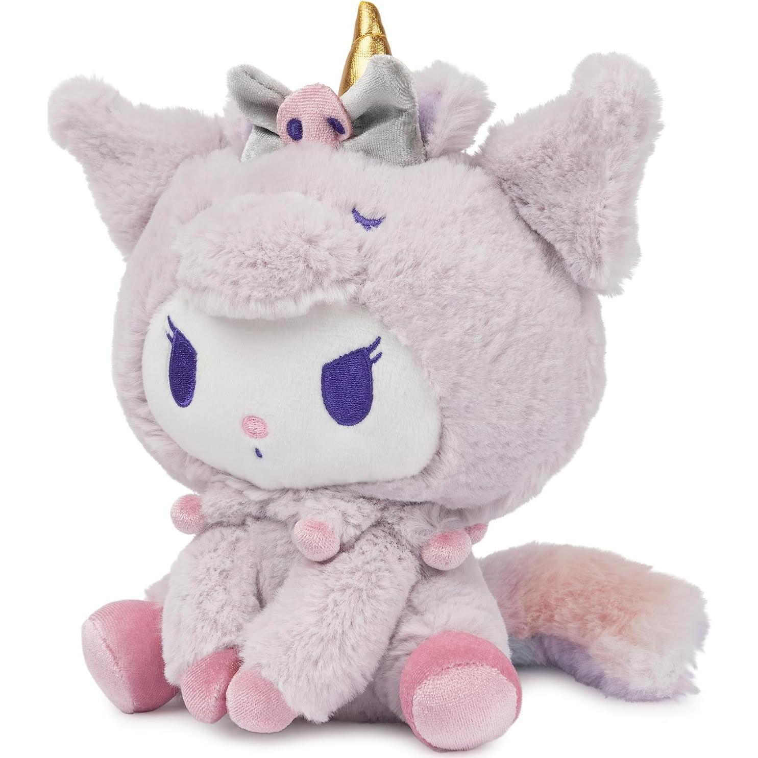 GUND Kuromi Unicornio Plush 15 cm Detalles Arcoíris