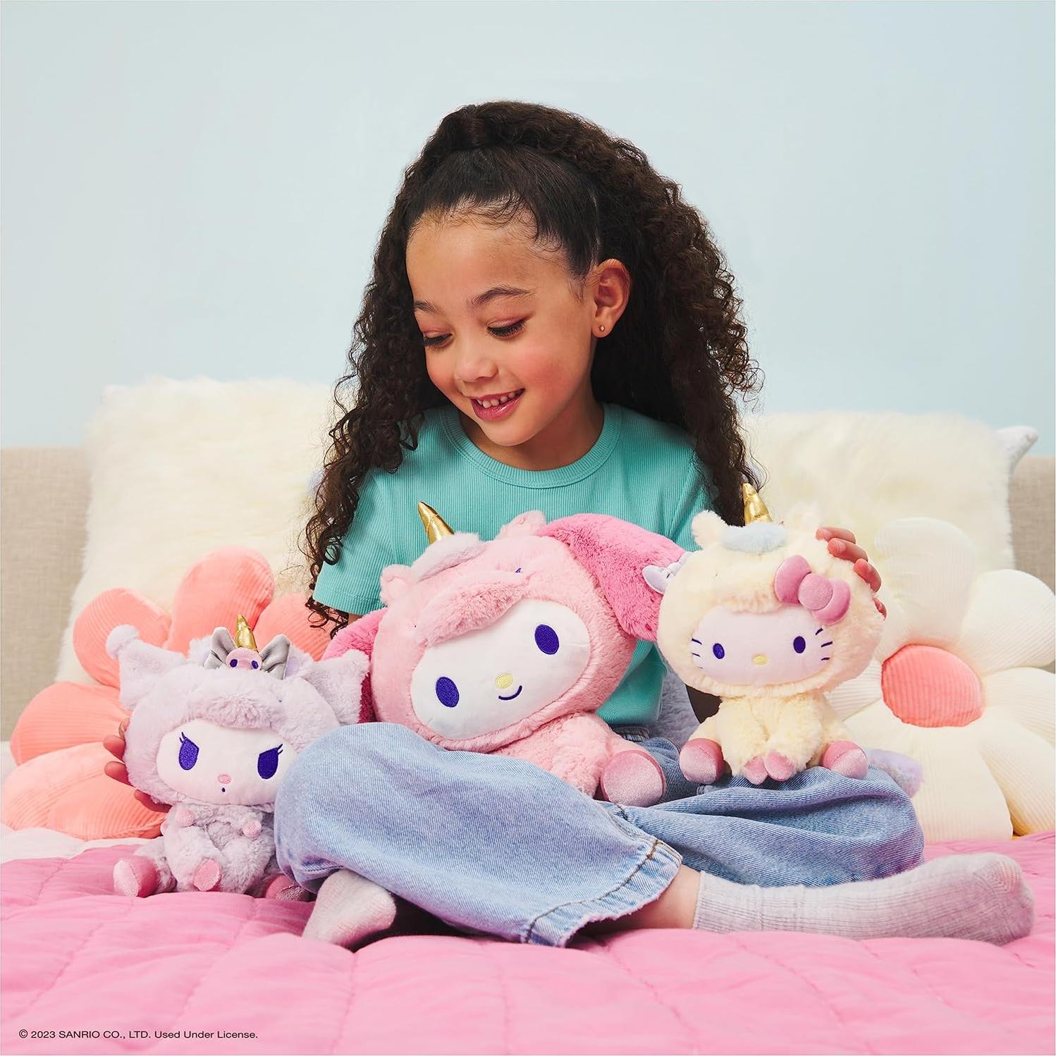 GUND Kuromi Unicornio Plush 15 cm Detalles Arcoíris