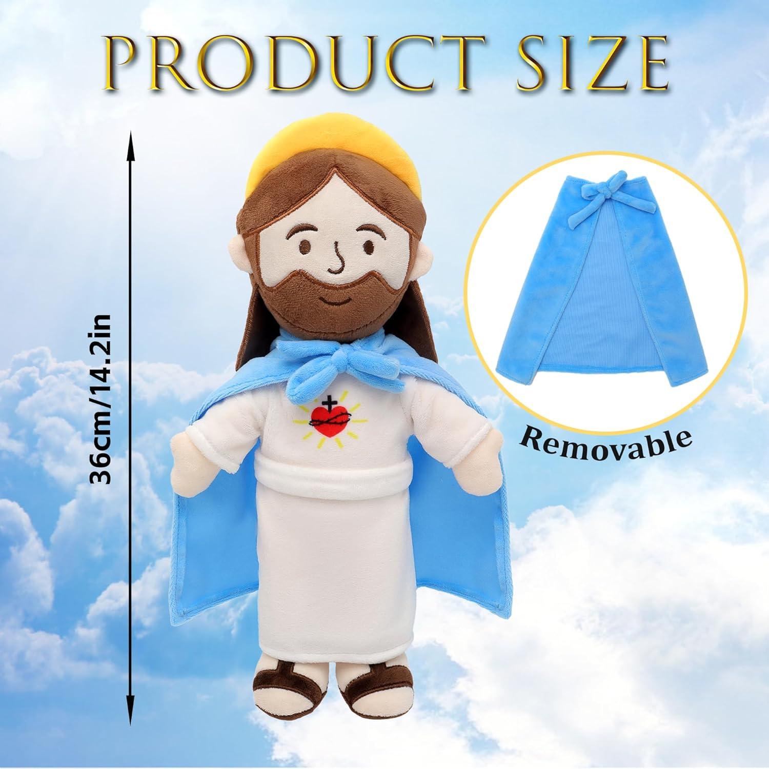 Muñeco de Peluche Jesús ZHANGZIYANG 33 cm Suave y Lavable