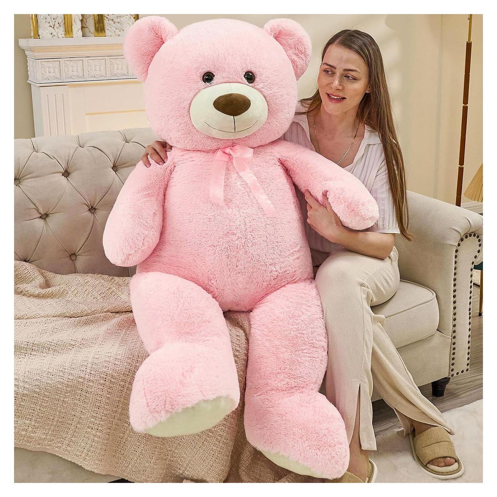 Osito de Peluche Rosa Gigante 129 cm para Niñas