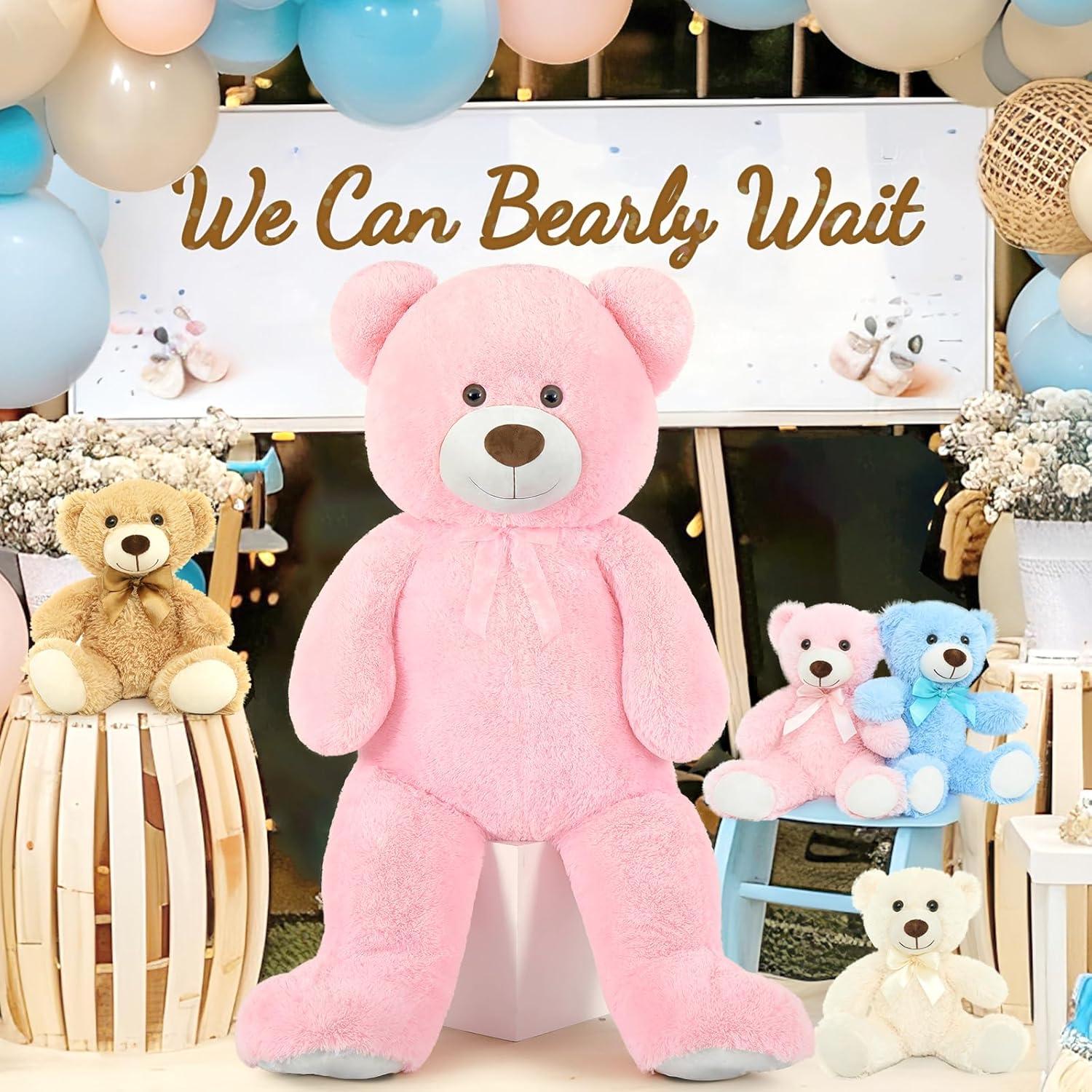 Osito de Peluche Rosa Gigante 129 cm para Niñas