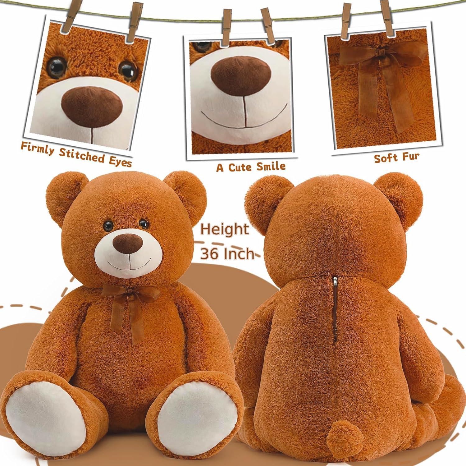 Oso de Peluche Grande Toys Studio 91 cm Color Chocolate