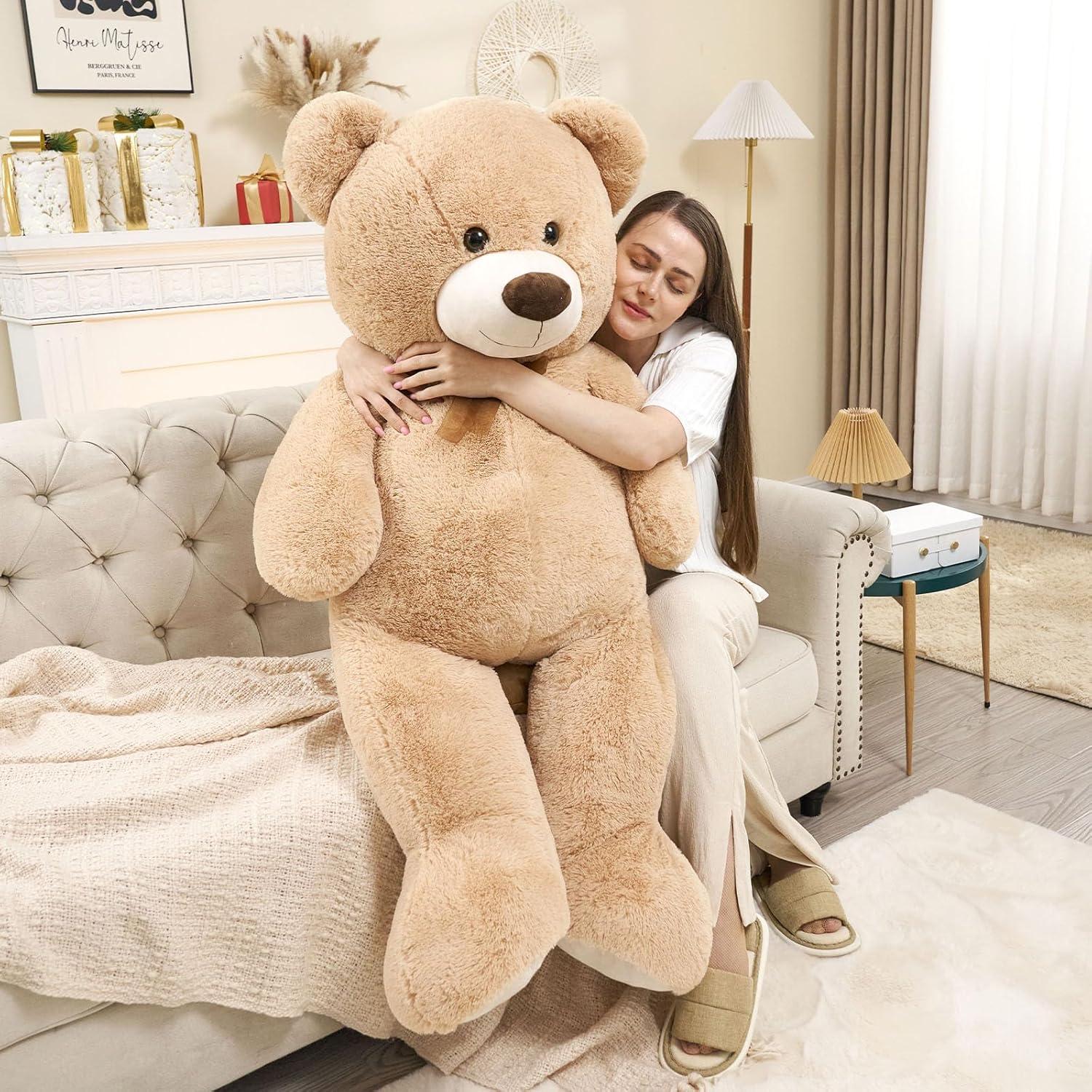 Oso de Peluche Gigante 129 cm Suave para Niños y Novia