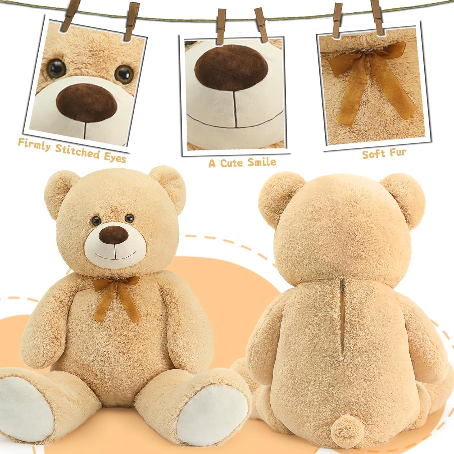 Oso de Peluche Gigante 129 cm Suave para Niños y Novia