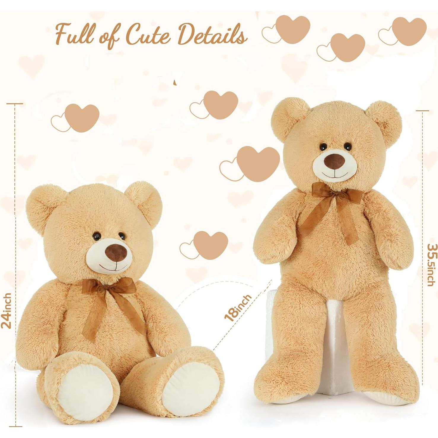 Oso de Peluche Gigante Beige 91 cm Toys Studio