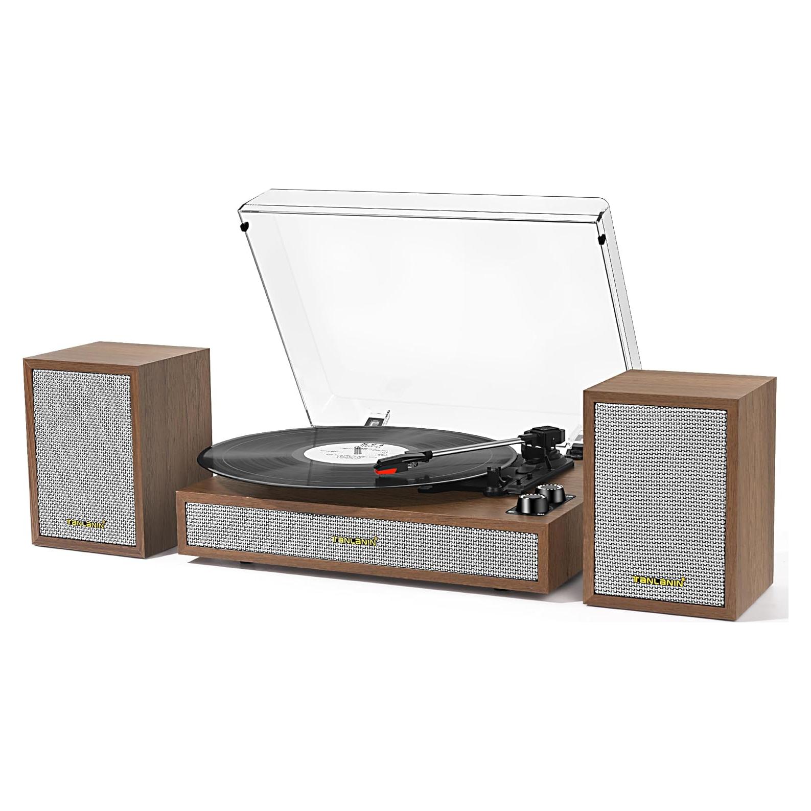 Reproductor de Vinilo TANLANIN TE-2028-TAN Bluetooth 33/45/78 RPM
