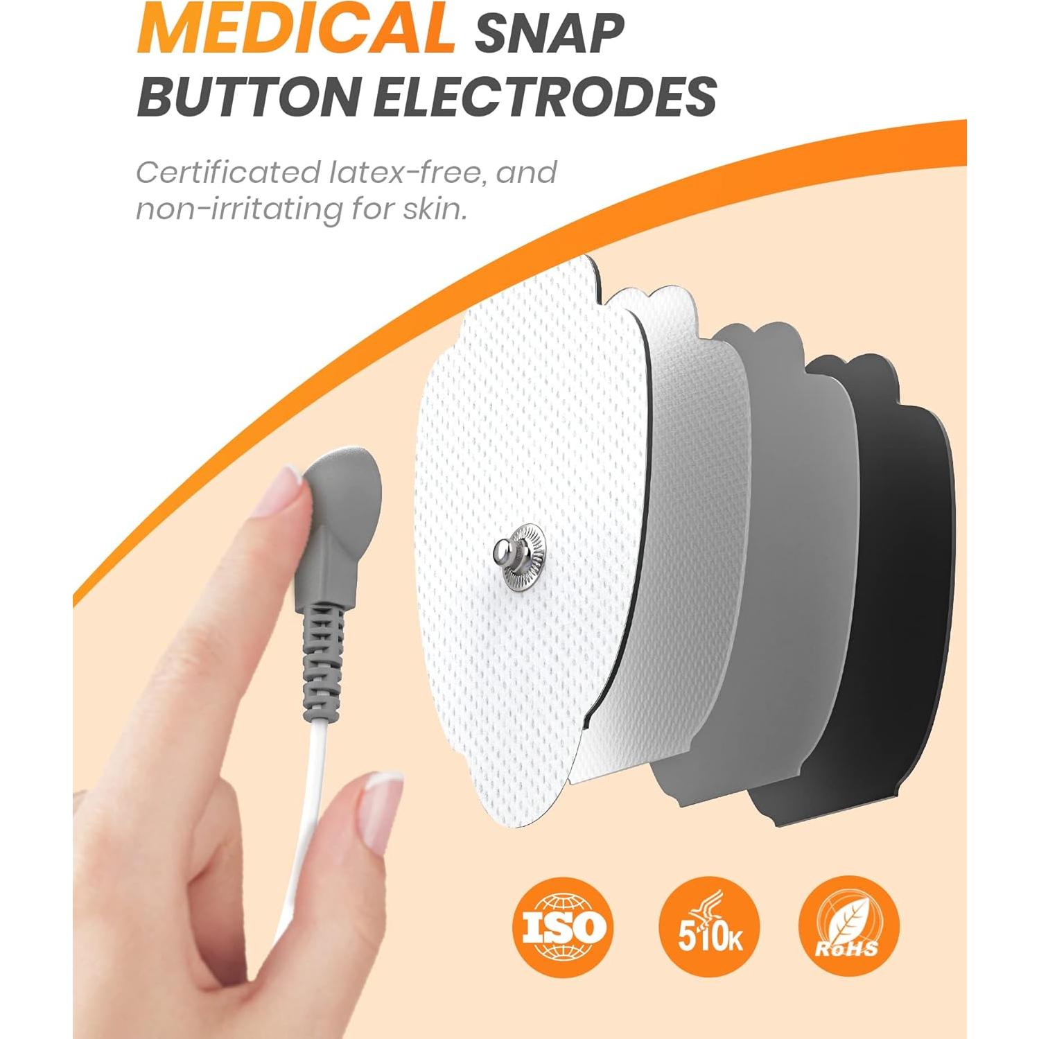 Estimulador Muscular TENS EMS AVCOO Portátil 30 Modos 12 Almohadillas