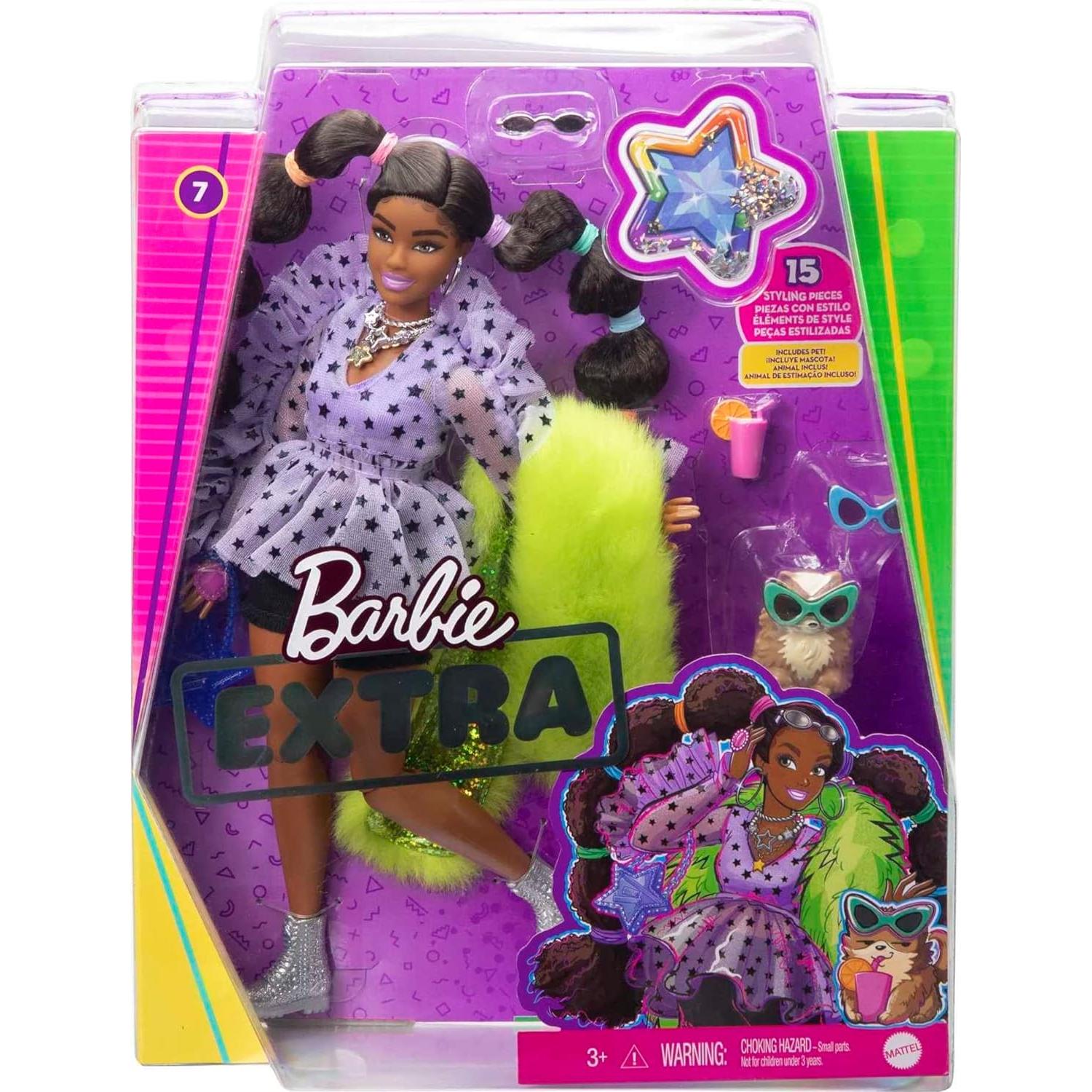 Muñeca Barbie Extra con Accesorios y Mascota Pomerania