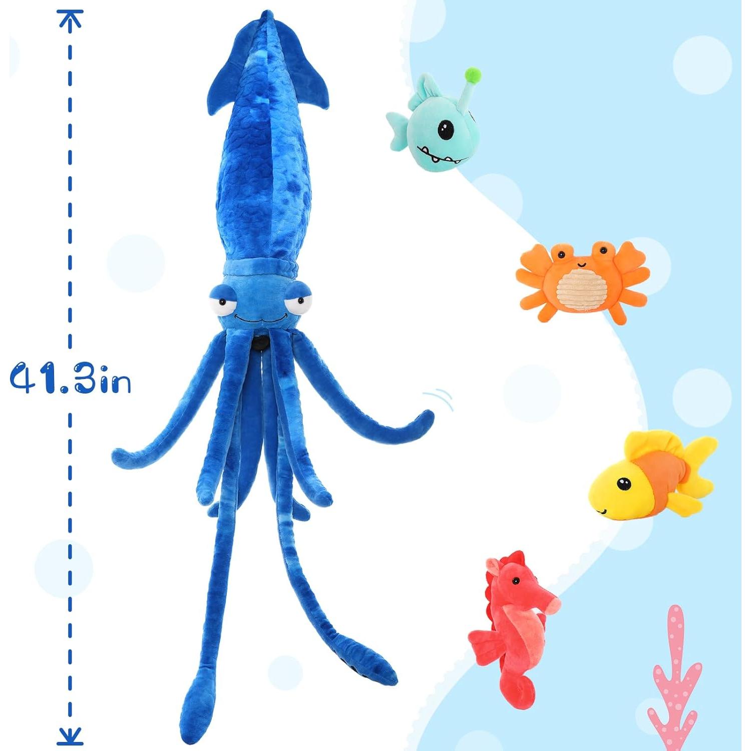 Juguete de Peluche Calamar Gigante Karister 104.9 cm 5 Piezas