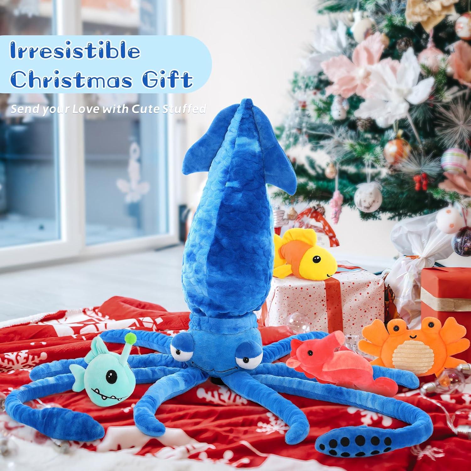 Juguete de Peluche Calamar Gigante Karister 104.9 cm 5 Piezas