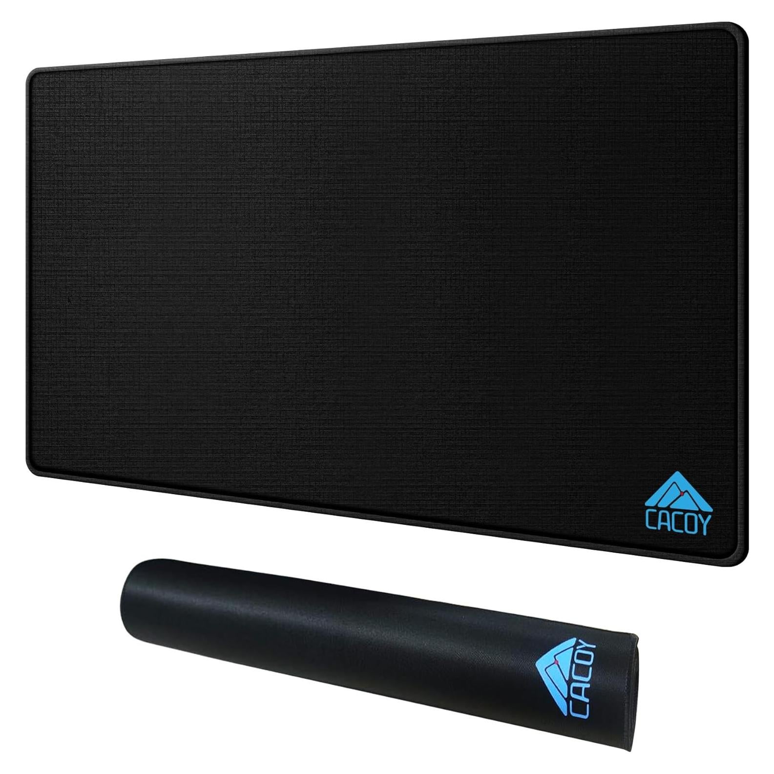 Alfombrilla de Ratón Grande Cacoy 90x50 cm Negra Antideslizante