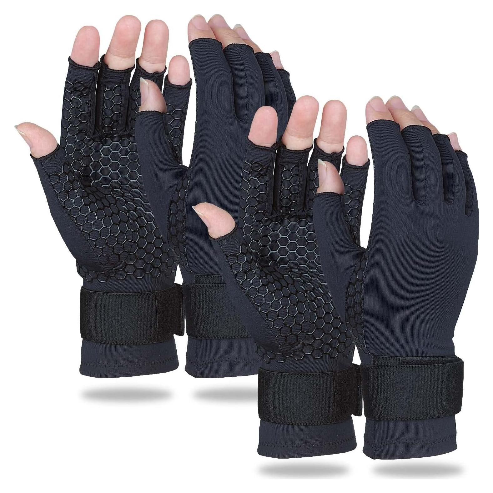 Guantes de Compresión de Cobre Gorbgle para Artritis - 2 Pares