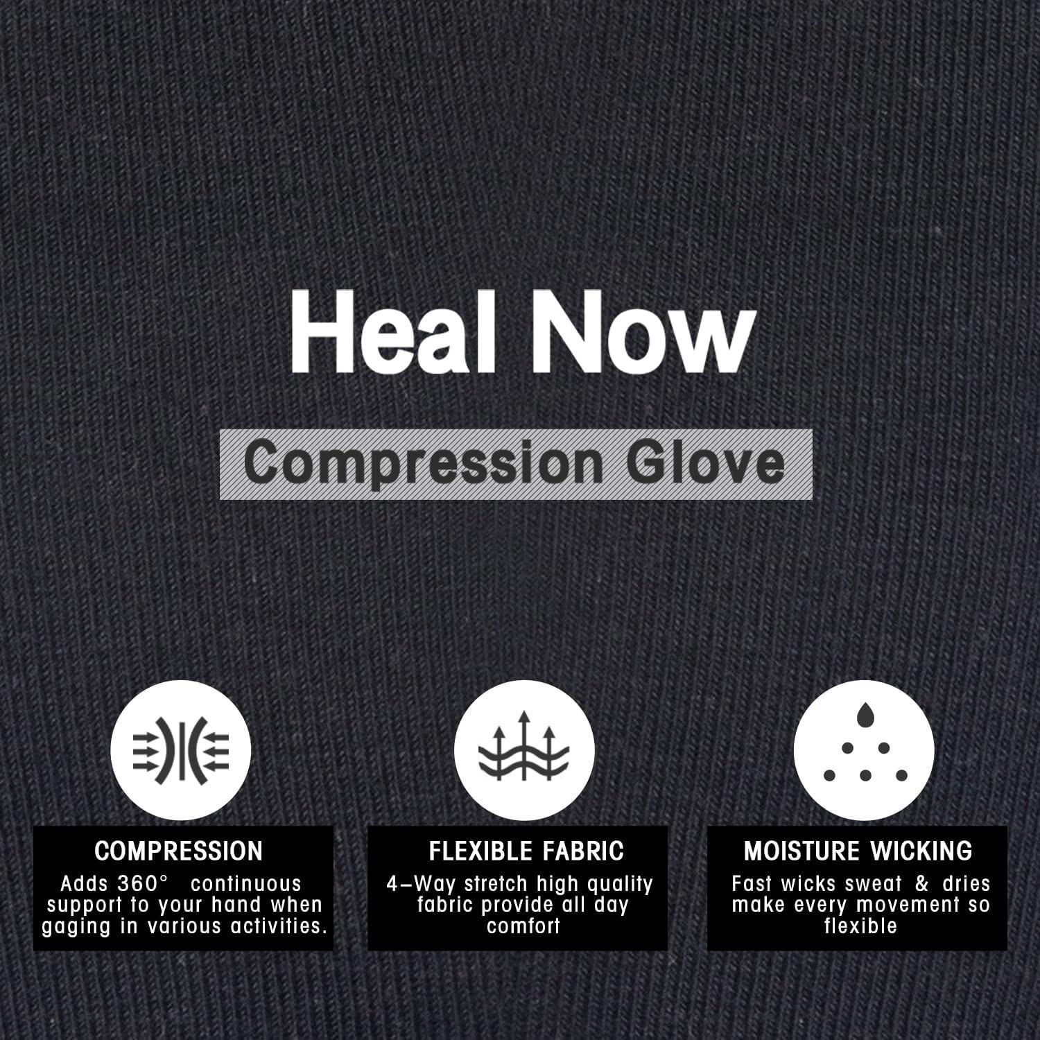 Guantes de Compresión para Artritis Unisex Negro Pequeño