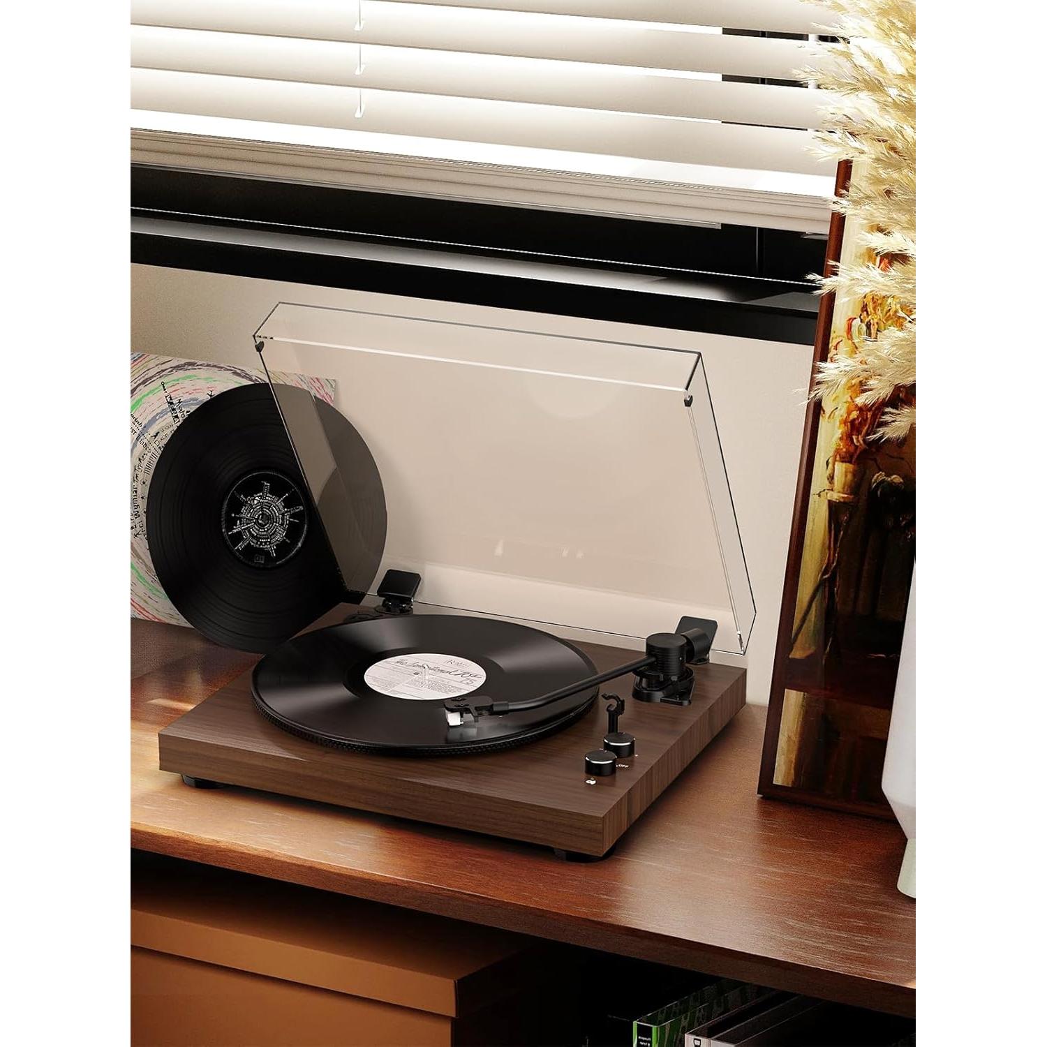 Tocadiscos Bluetooth RetroAudio 2 Velocidades RCA 33/45 RPM