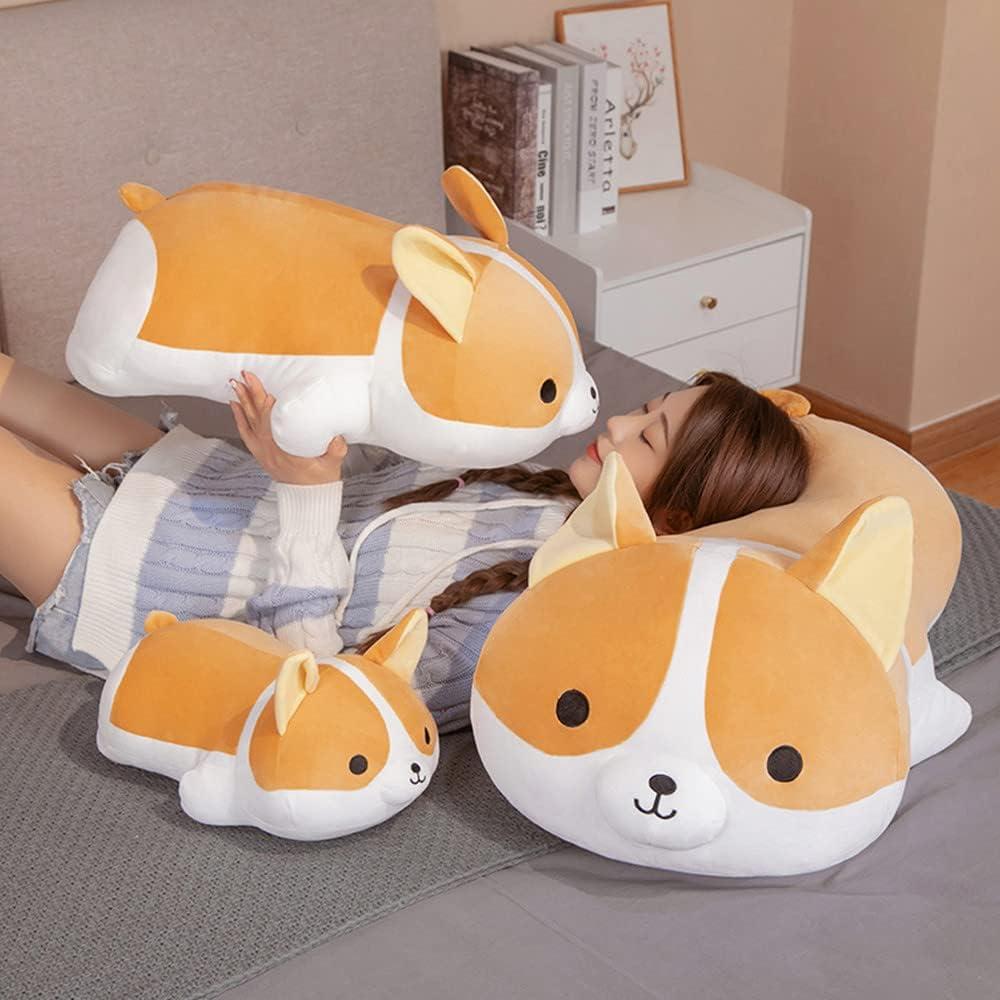 Almohada de Juguete Corgi MIAOHAHA 40cm Suave y Divertida