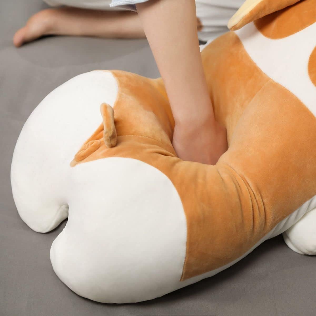 Almohada de Juguete Corgi MIAOHAHA 40cm Suave y Divertida