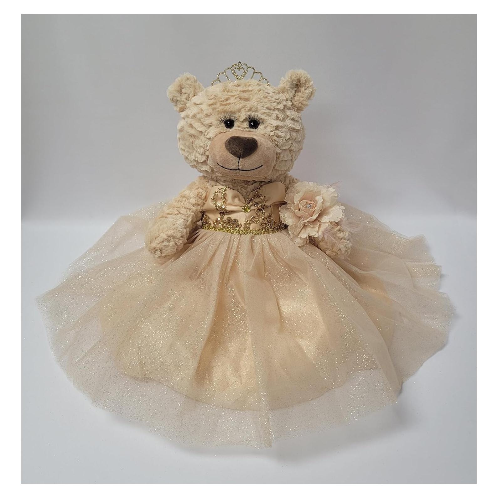 Oso de Peluche Quinceañera Kinnex 50.8 cm Vestido Glamuroso