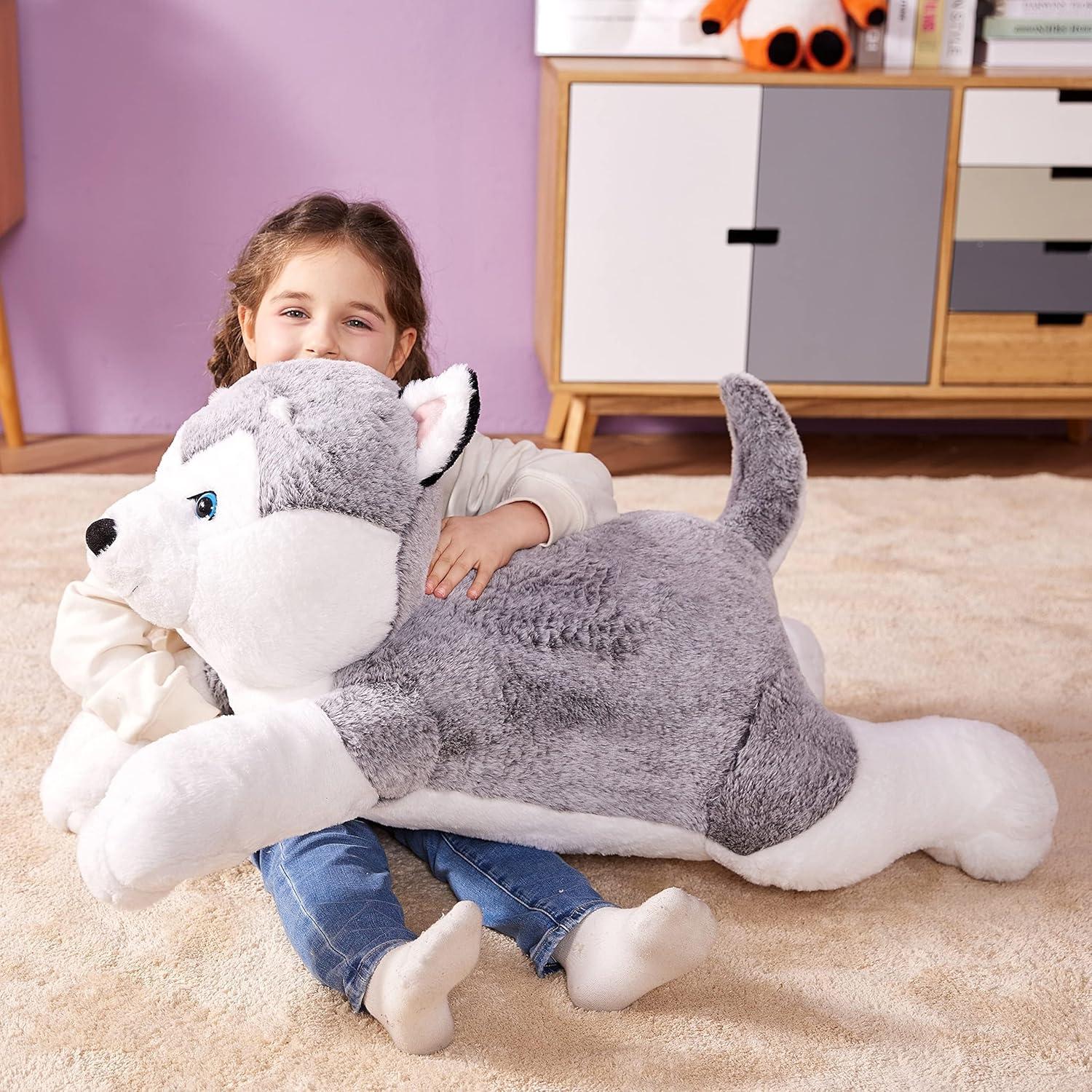 IKASA Perro Husky Gigante de Peluche 77.96 cm Suave