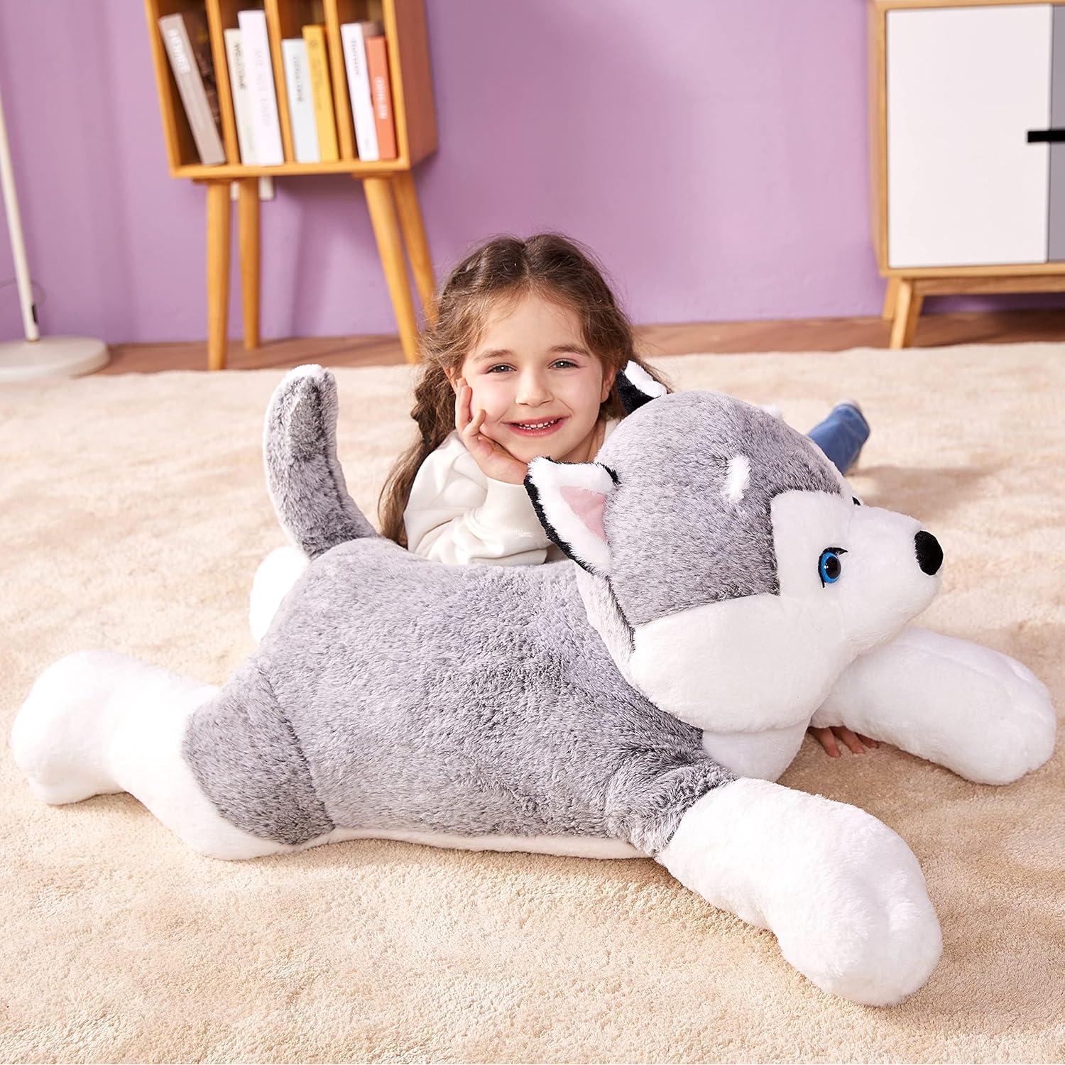 IKASA Perro Husky Gigante de Peluche 77.96 cm Suave