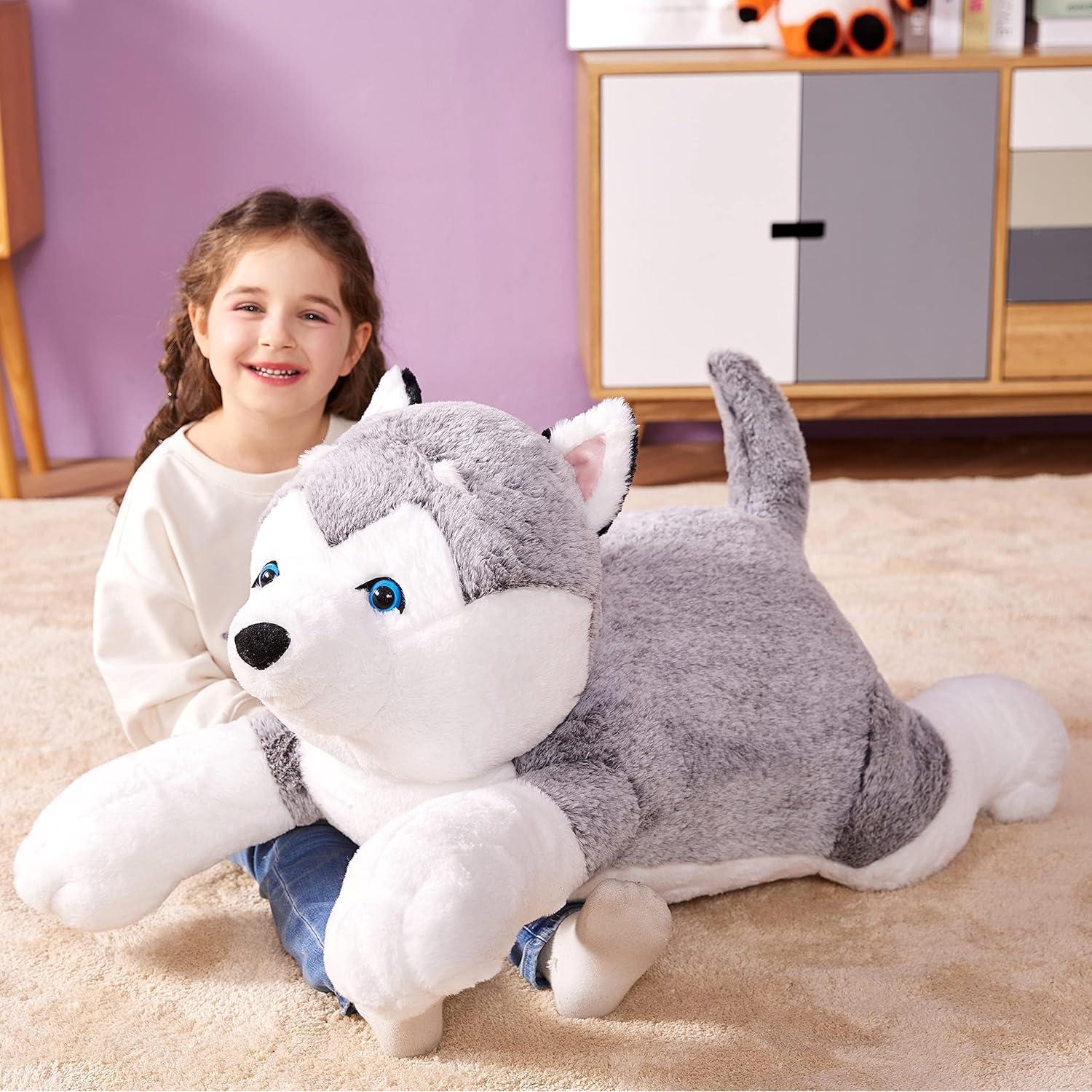 IKASA Perro Husky Gigante de Peluche 77.96 cm Suave