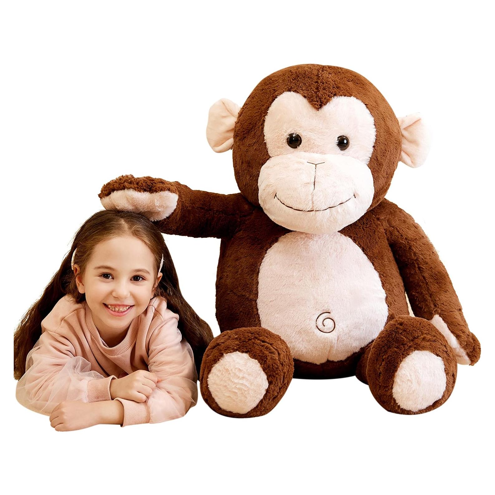 IKASA Mono de Peluche Gigante 77.8 cm Suave y Peludo