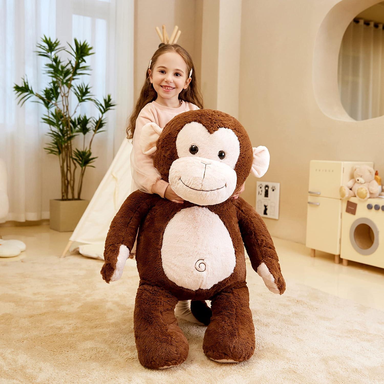 IKASA Mono de Peluche Gigante 77.8 cm Suave y Peludo