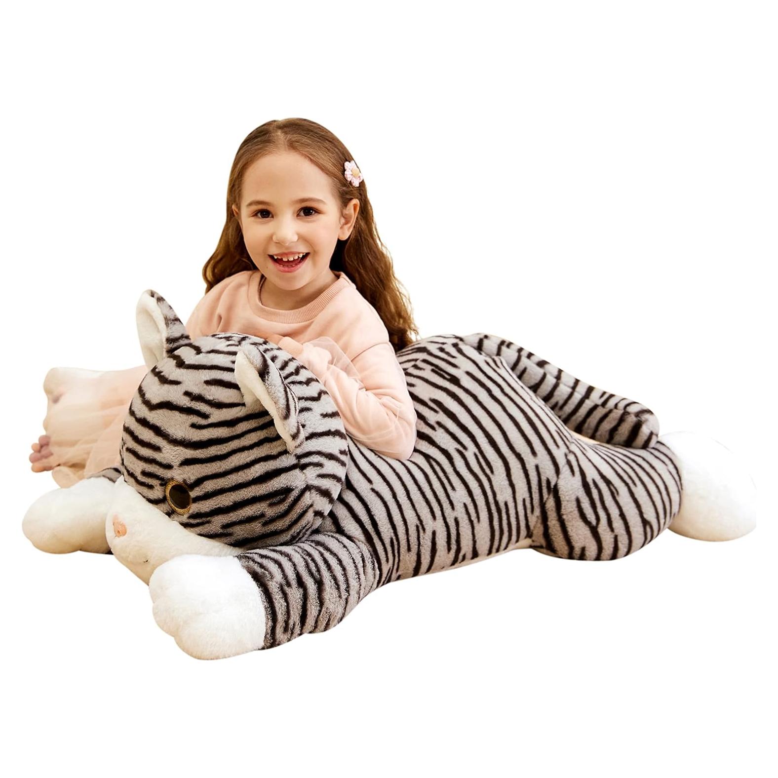 Gato de Peluche Gigante IKASA 76 cm Suave y Lindos Regalos