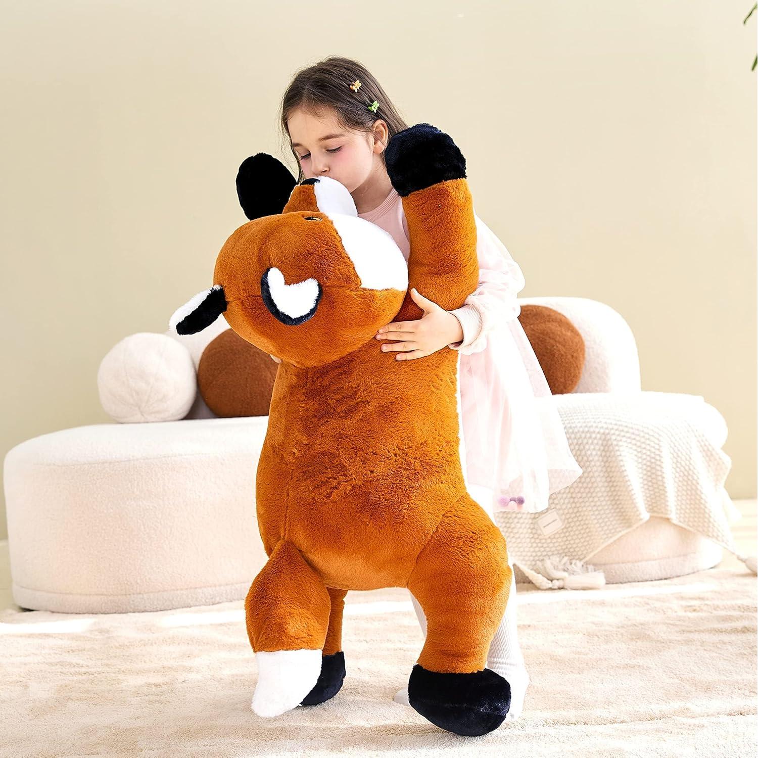 IKASA Zorro de Peluche Gigante 76 cm Suave y Peludo