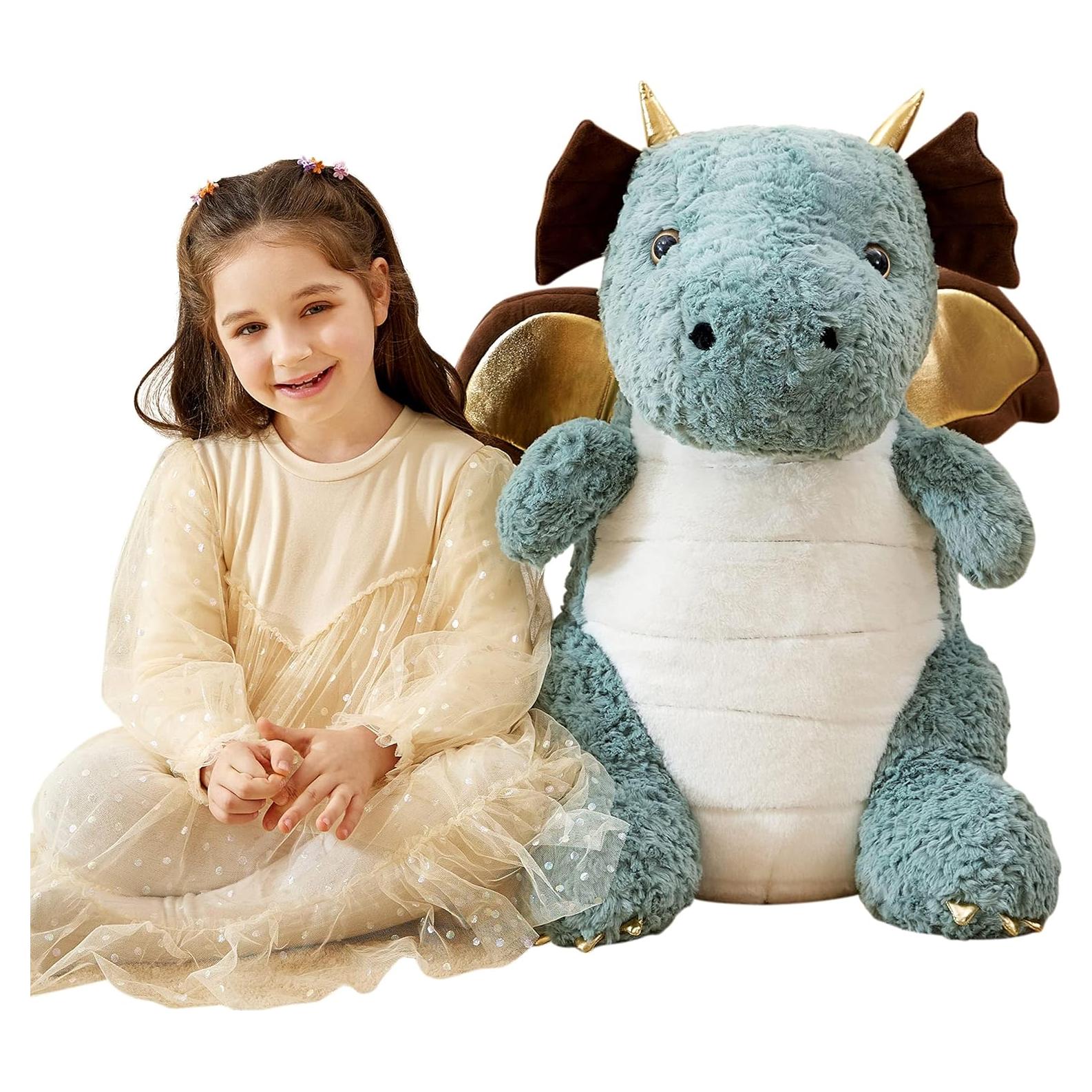 Dragón de Peluche Gigante IKASA 58 cm Suave y Adorable