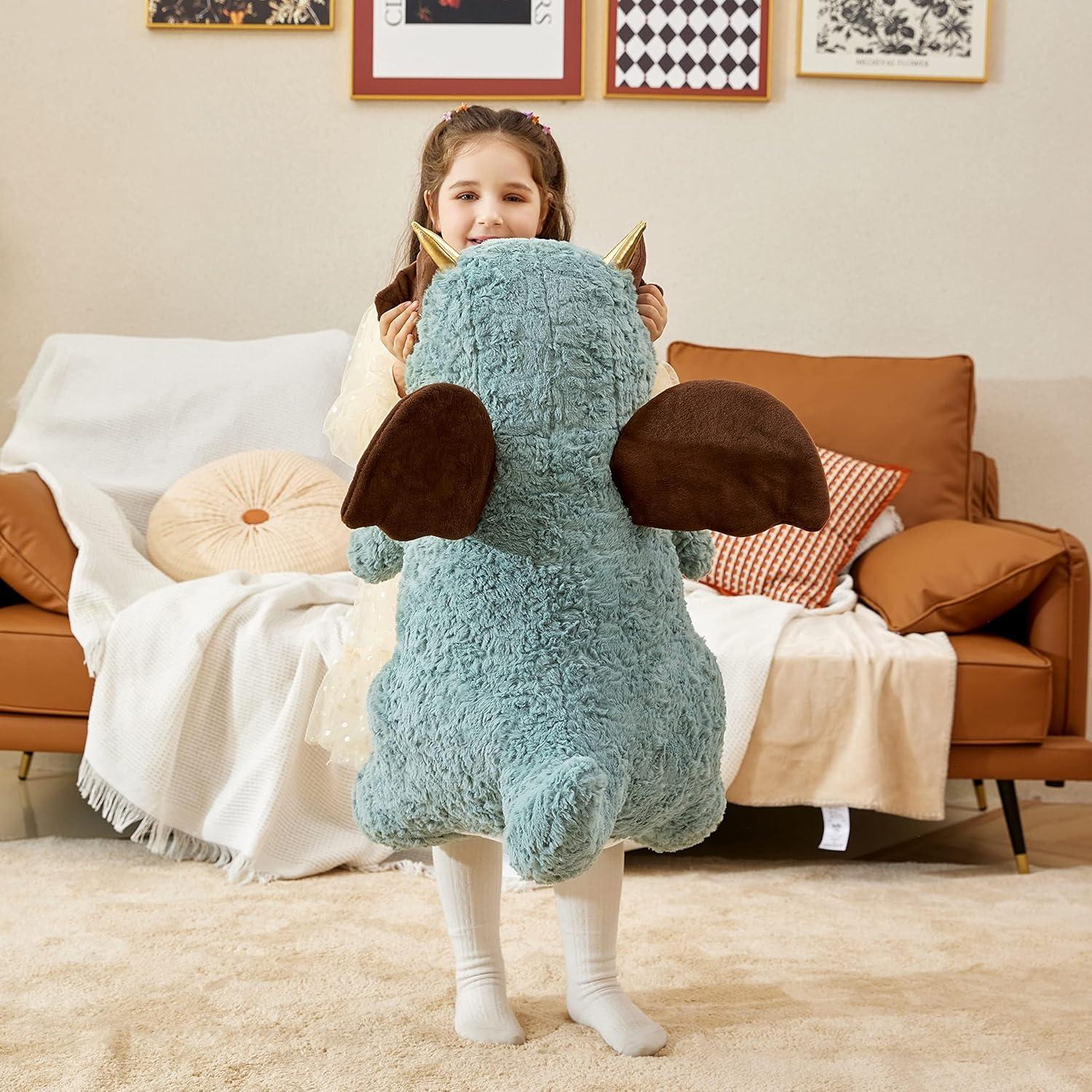 Dragón de Peluche Gigante IKASA 58 cm Suave y Adorable