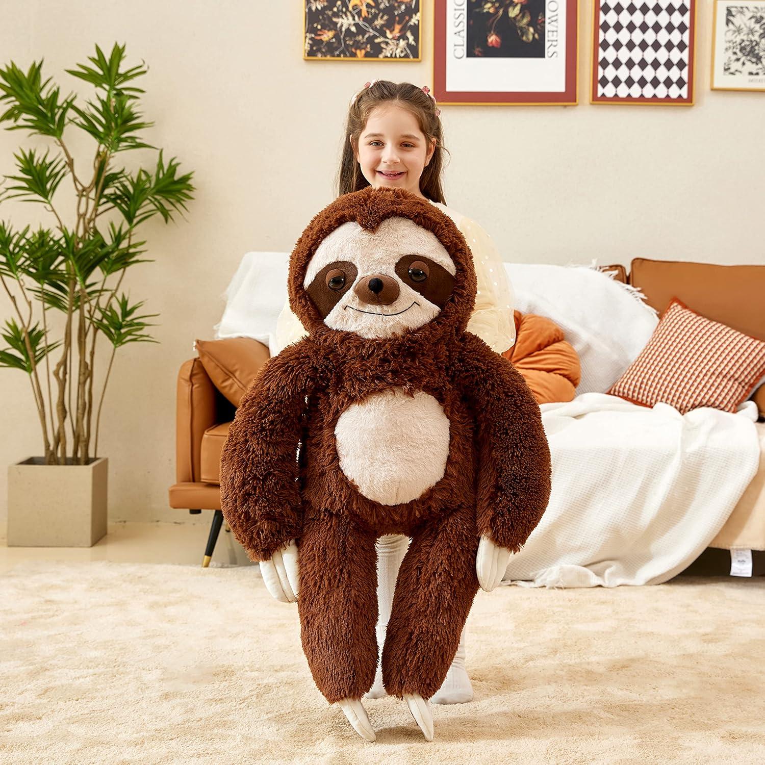 IKASA Juguete de Peluche Perezoso Gigante 77.96 cm Suave