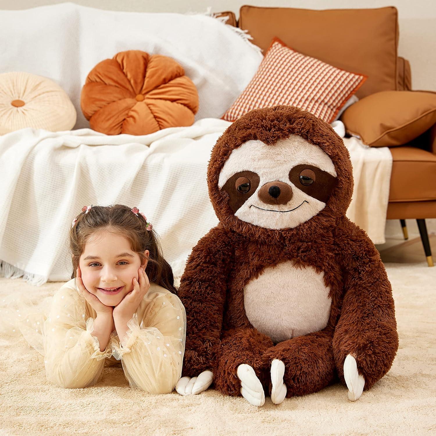 IKASA Juguete de Peluche Perezoso Gigante 77.96 cm Suave