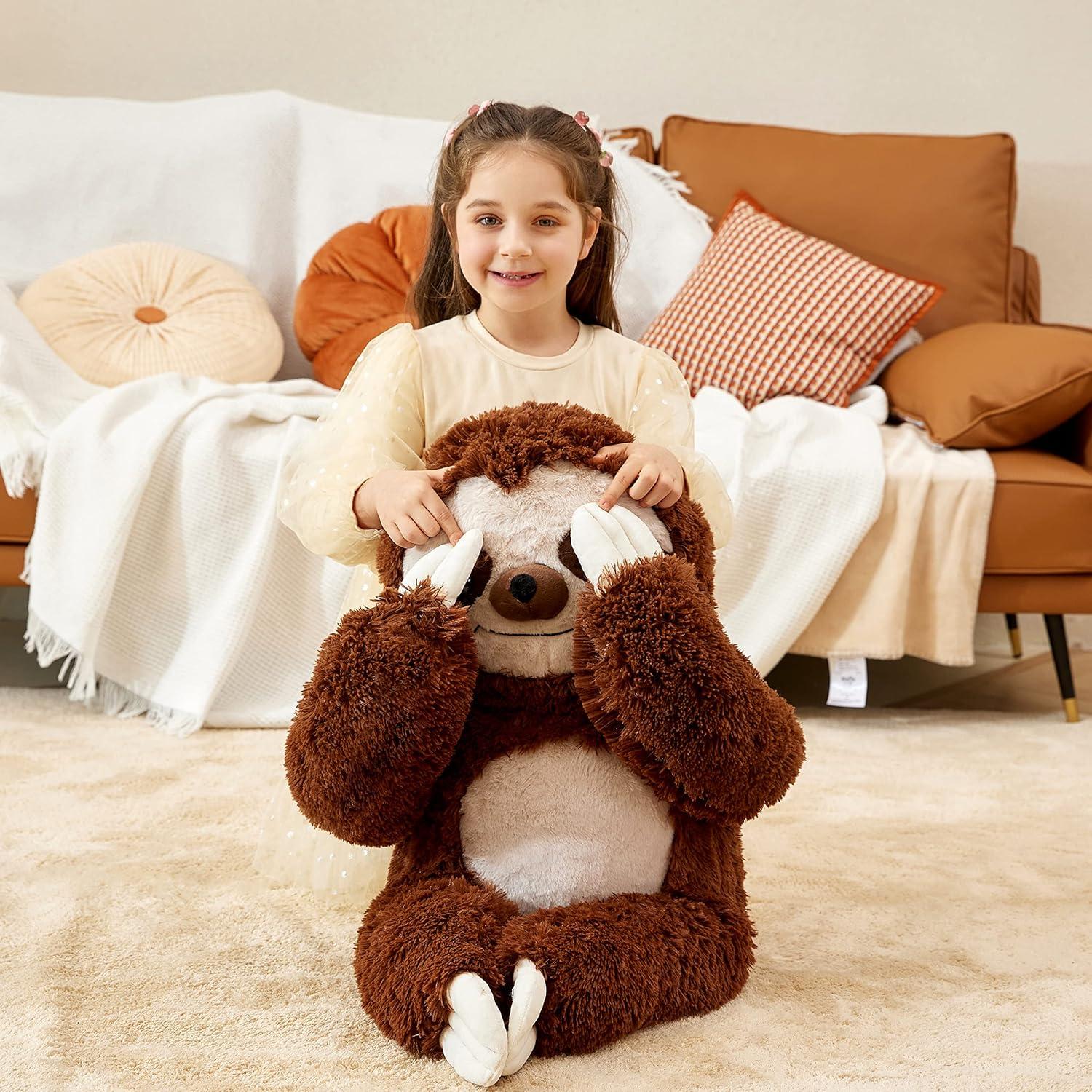 IKASA Juguete de Peluche Perezoso Gigante 77.96 cm Suave