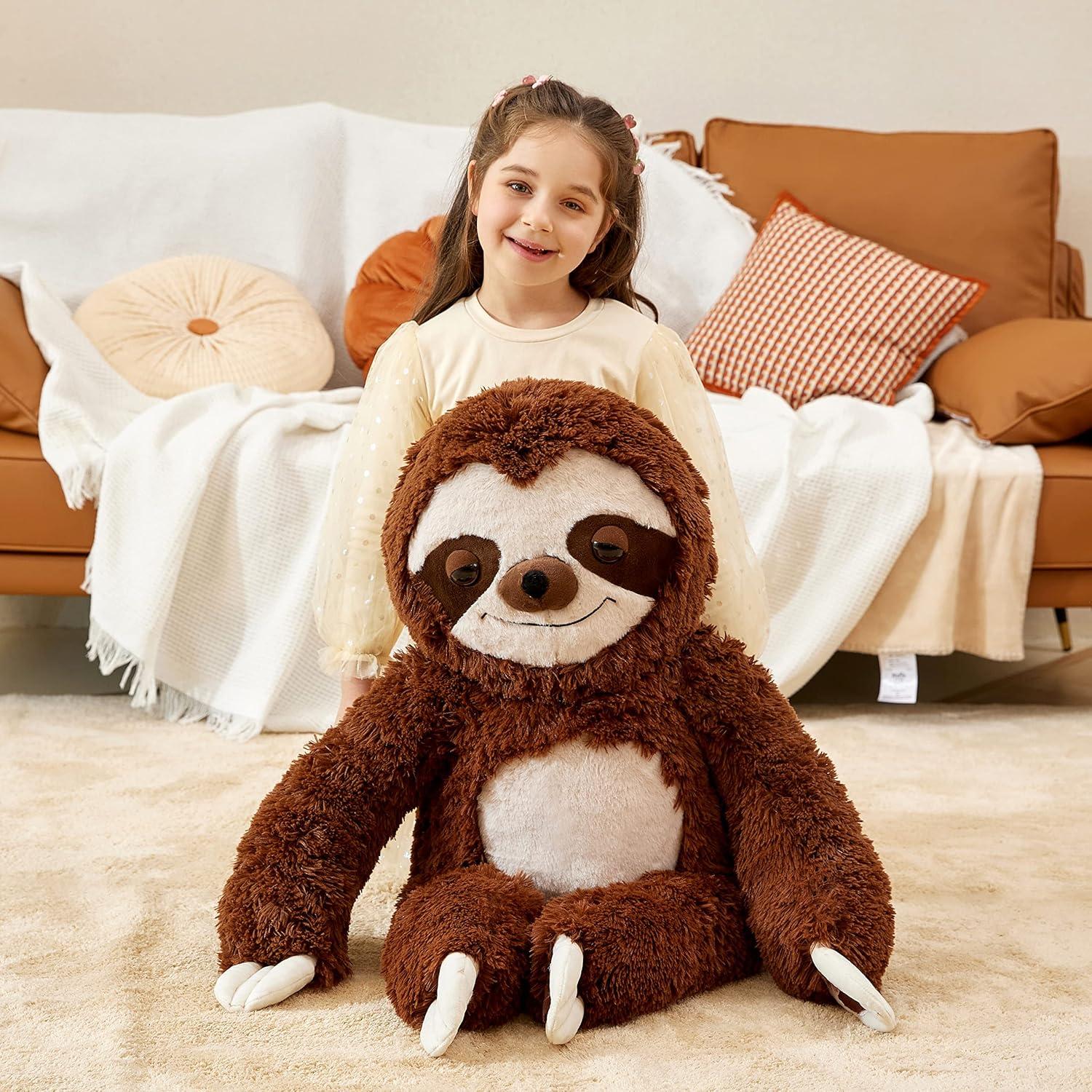 IKASA Juguete de Peluche Perezoso Gigante 77.96 cm Suave
