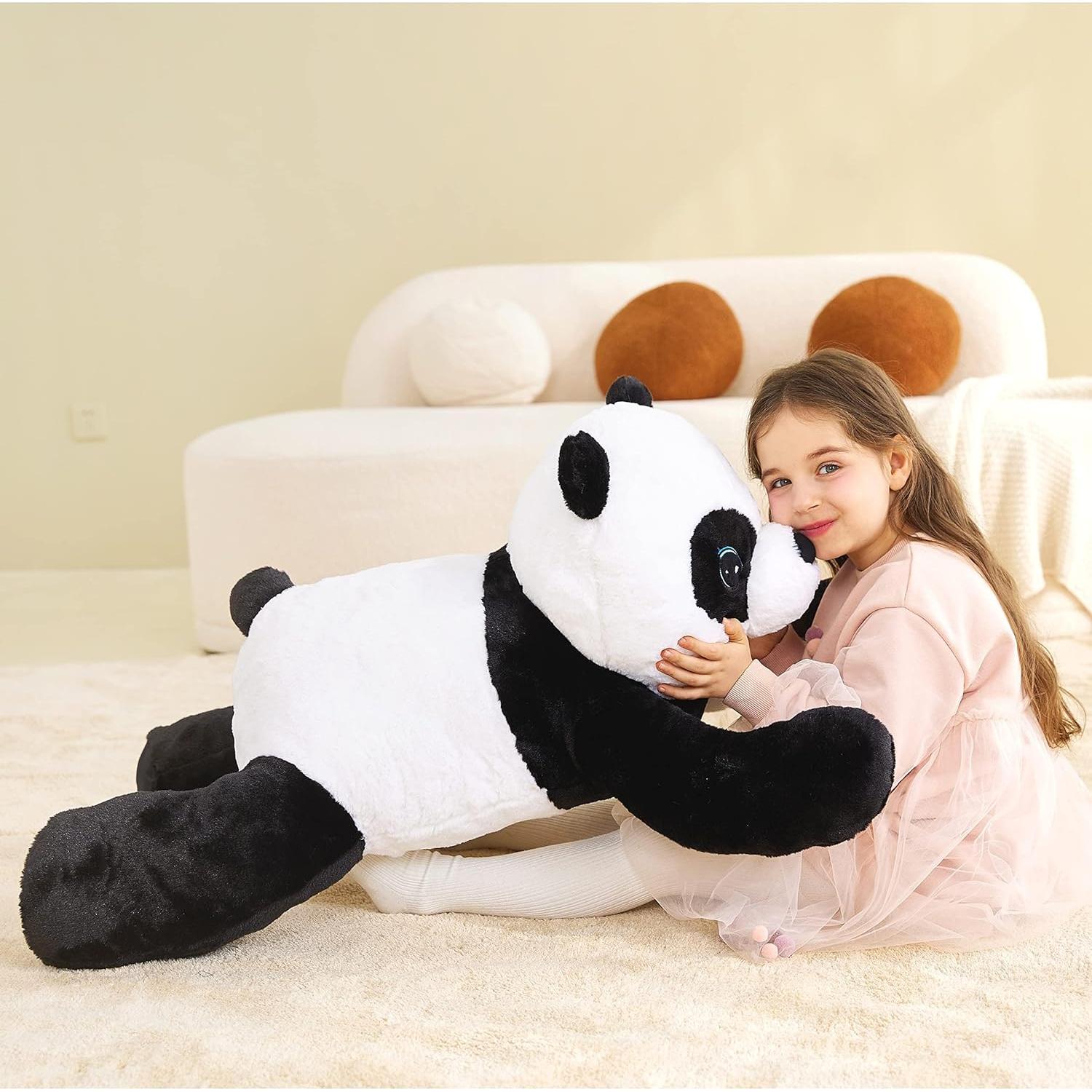 IKASA Panda de Peluche Gigante 77.8 cm Suave y Esponjoso