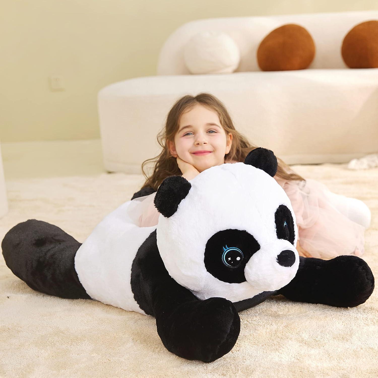 IKASA Panda de Peluche Gigante 77.8 cm Suave y Esponjoso