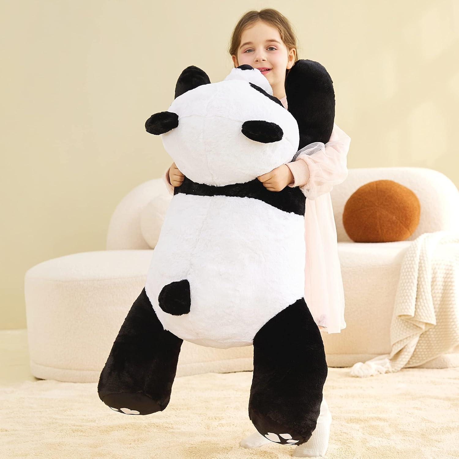 IKASA Panda de Peluche Gigante 77.8 cm Suave y Esponjoso