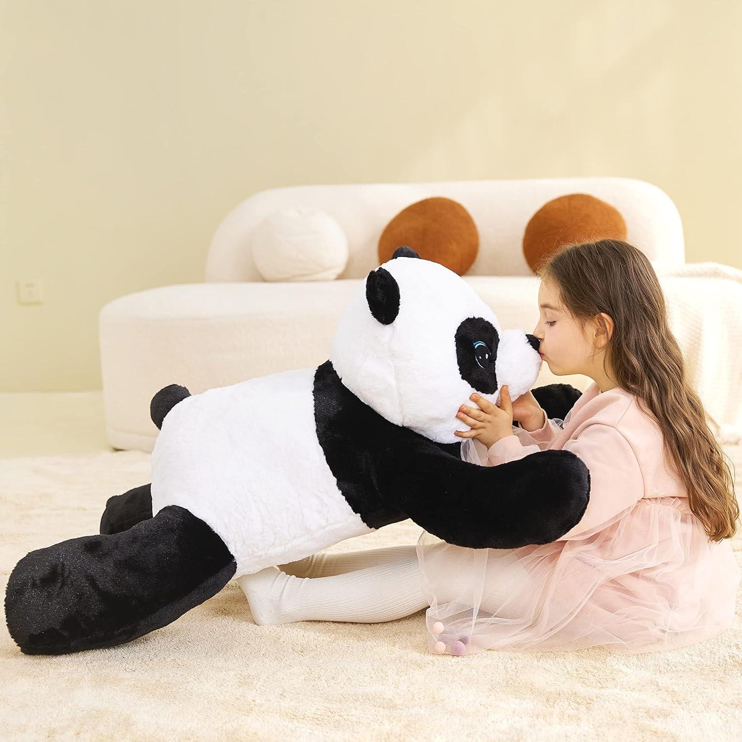 IKASA Panda de Peluche Gigante 77.8 cm Suave y Esponjoso