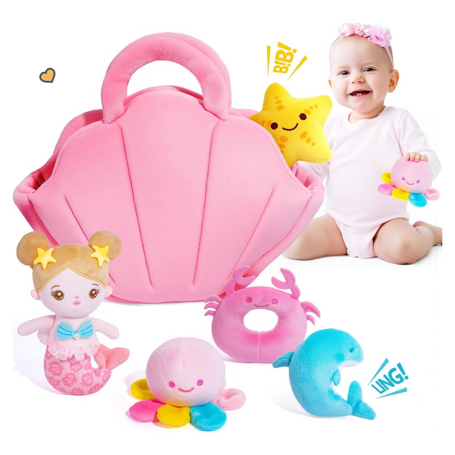 Muñeca de Sirena OUOZZZ para Bebés 6-12 Meses Juguete