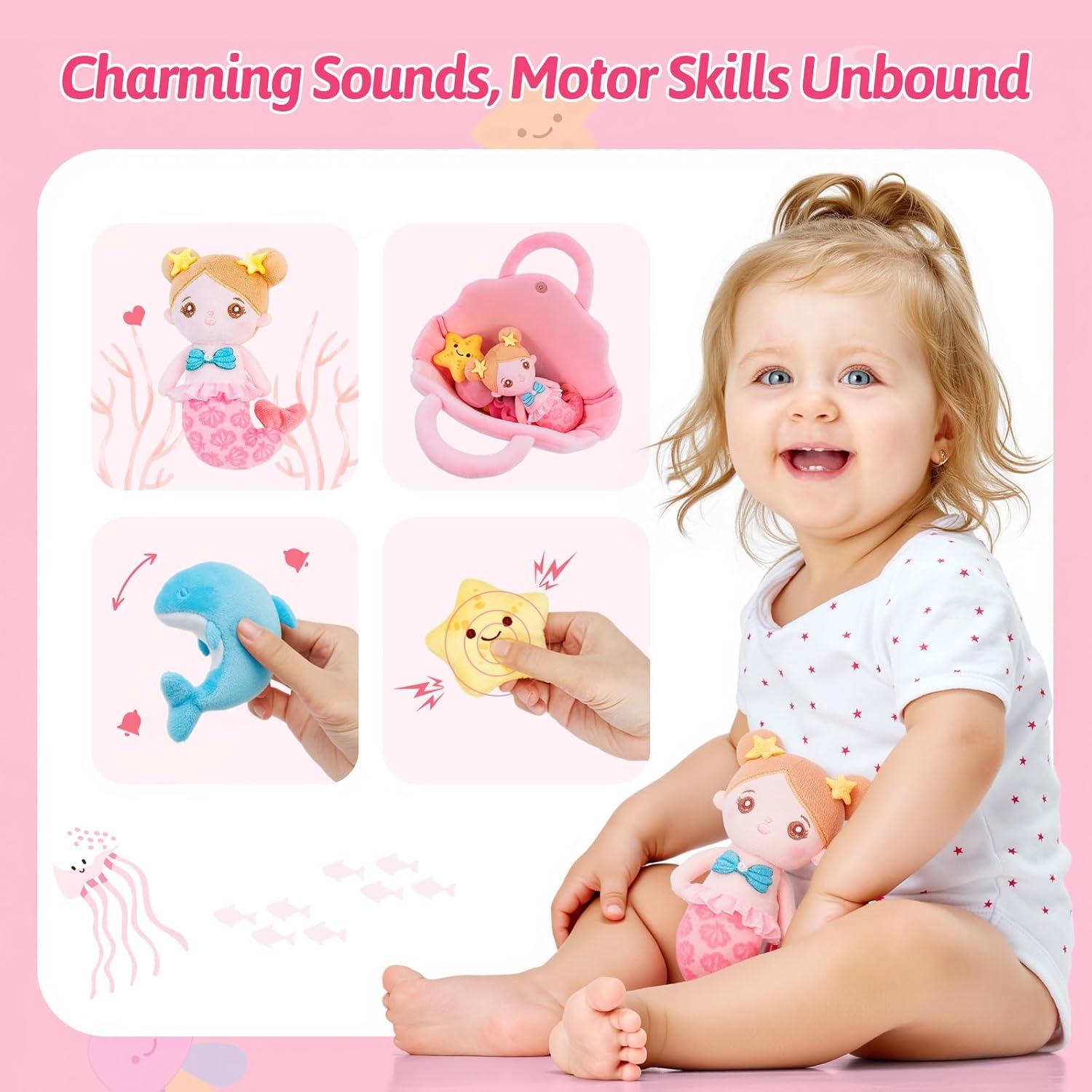 Muñeca de Sirena OUOZZZ para Bebés 6-12 Meses Juguete