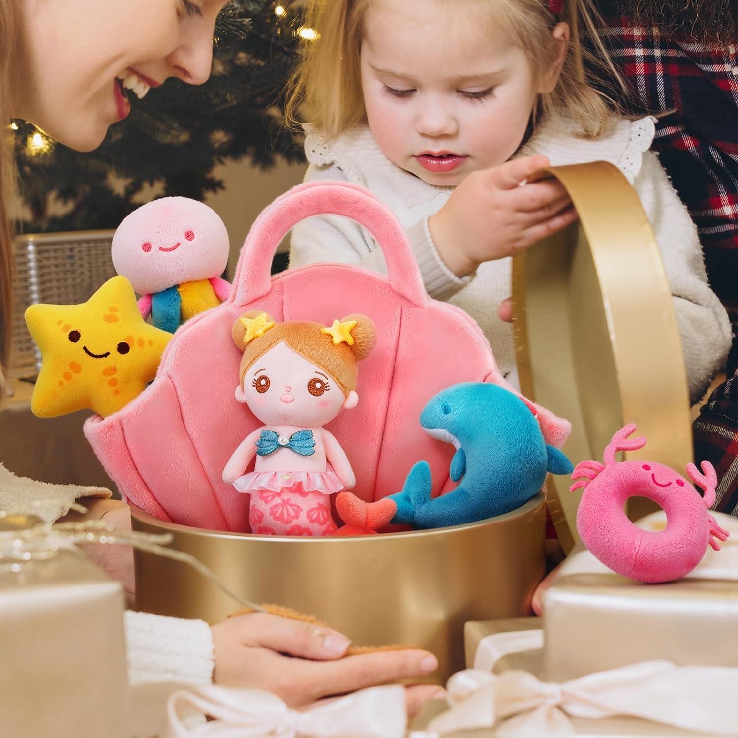 Muñeca de Sirena OUOZZZ para Bebés 6-12 Meses Juguete