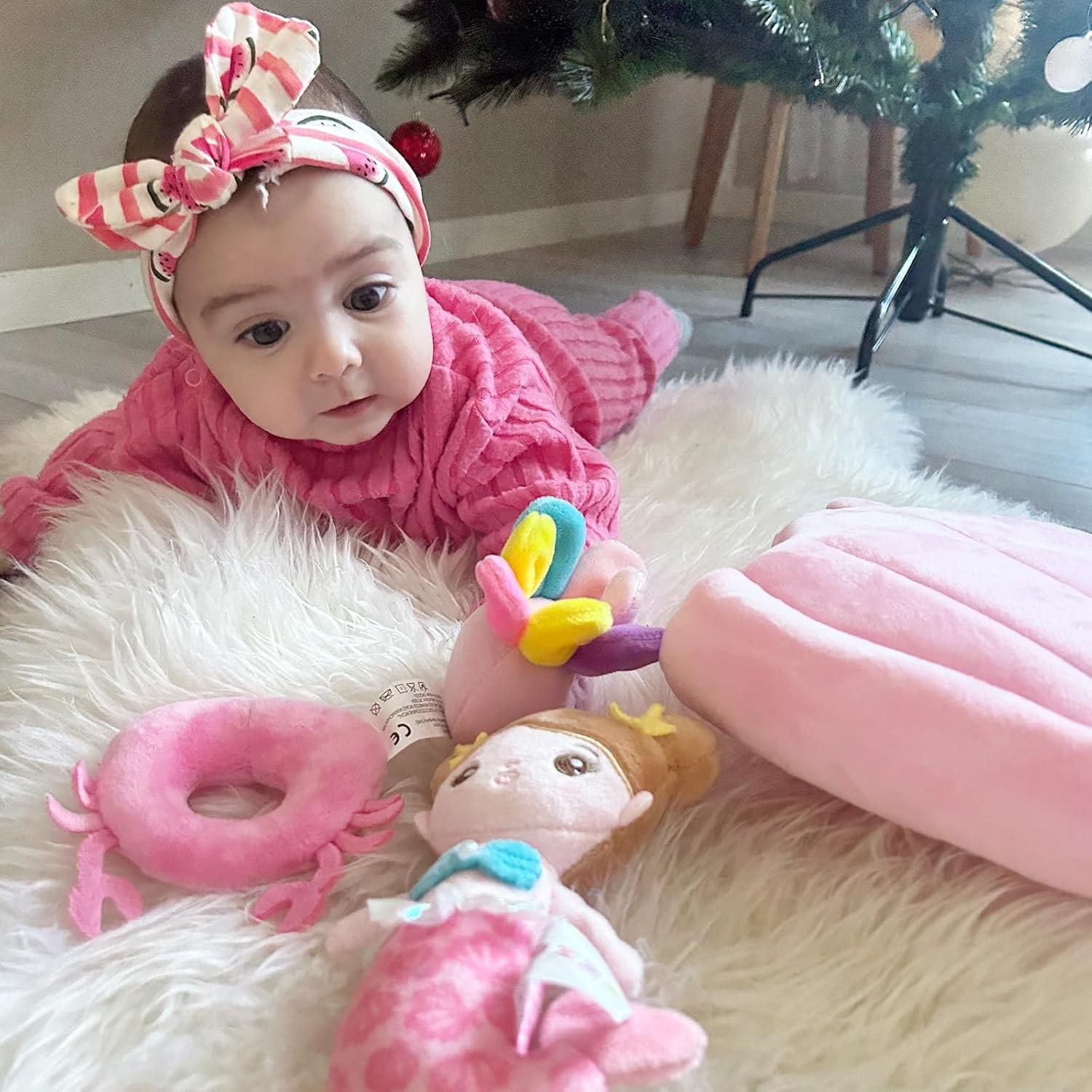 Muñeca de Sirena OUOZZZ para Bebés 6-12 Meses Juguete