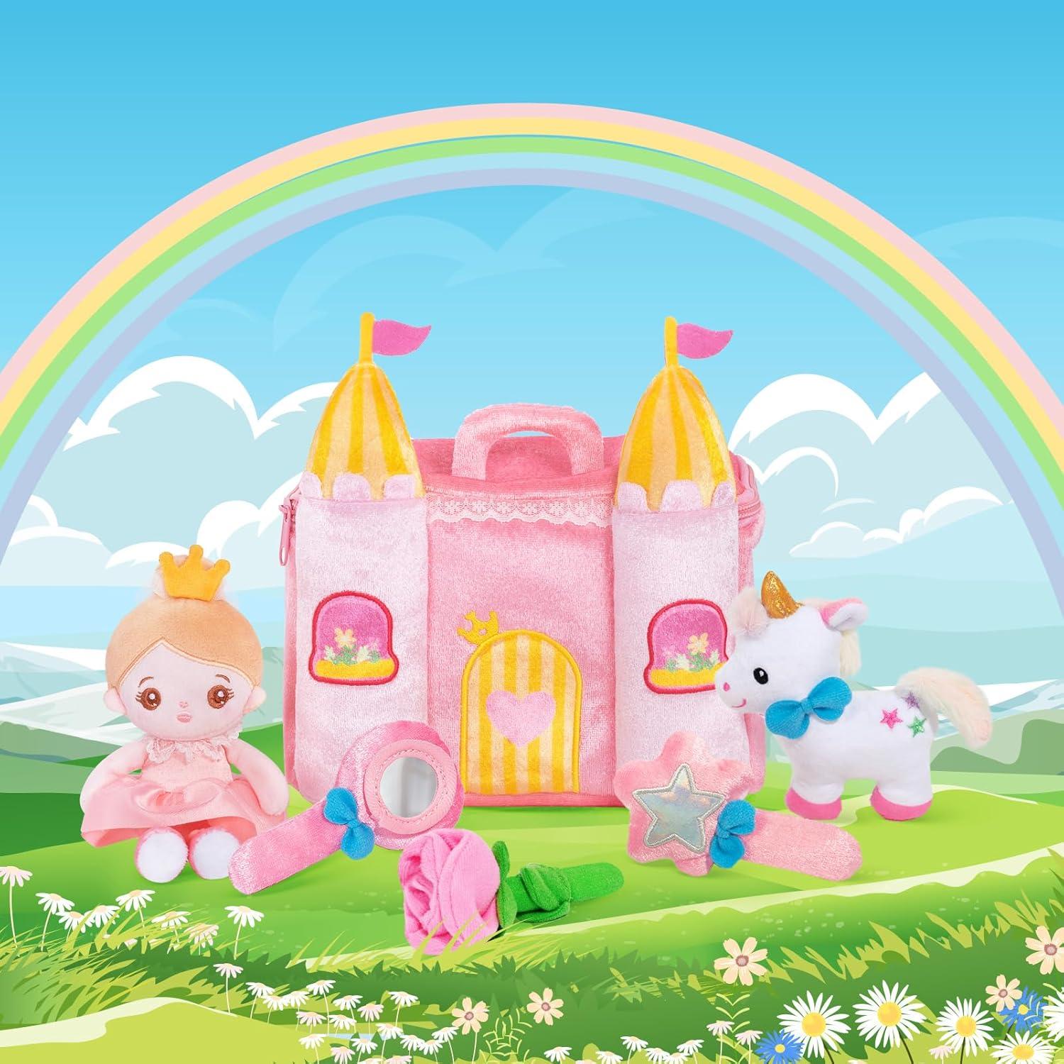 OUOZZZ Castillo de Princesa Juguete para Niñas 1-3 Años