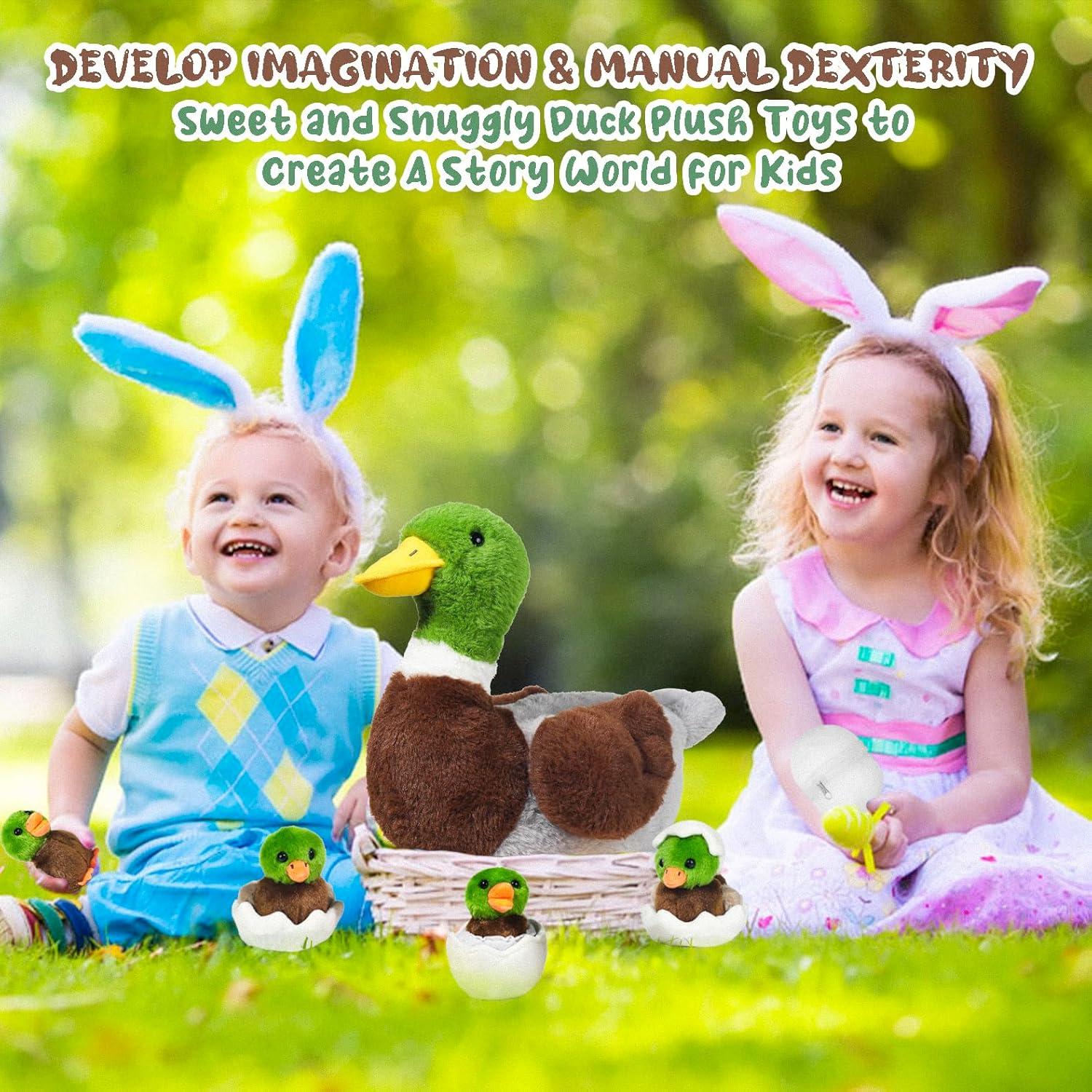 Pato de Peluche 7 en 1 XYHQYB con Patitos y Huevos